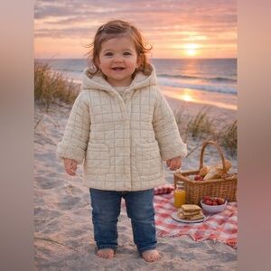 ZARA Quilted Sherpa Jacket